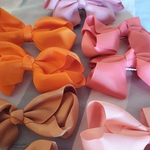 New! Autumn Bows 5 sets, with clip, beautiful!